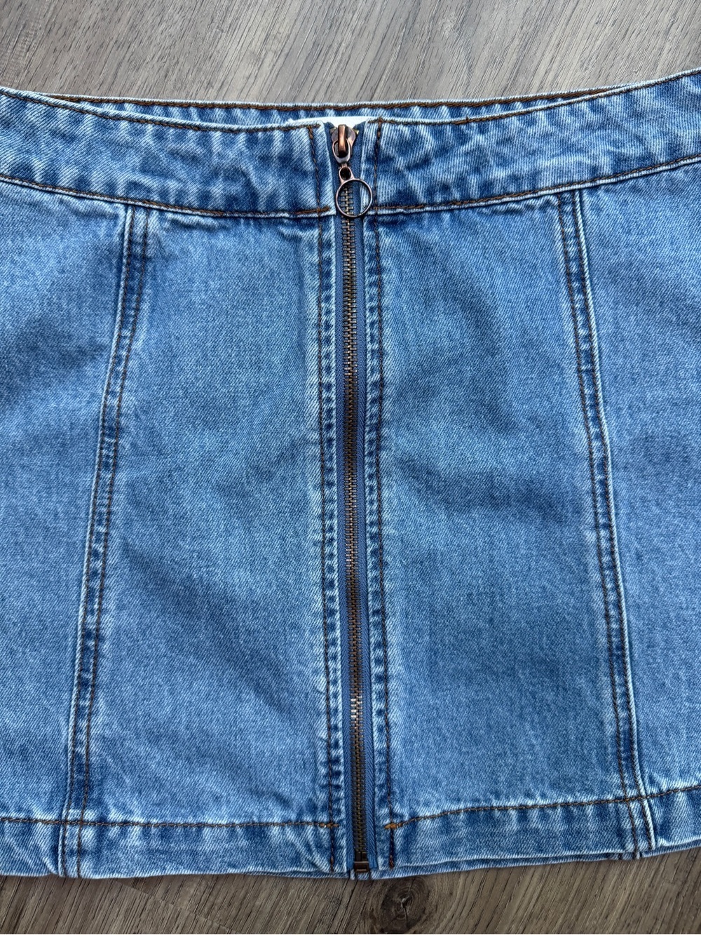 Altar'd State Denim Mini Skirt - Size Small - Picture 2 of 8